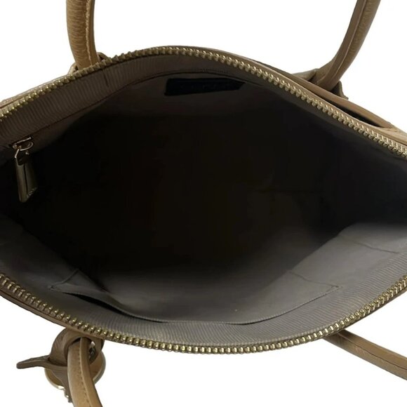 FURLA - Light Brown Leather Handbag - Picture 9 of 9